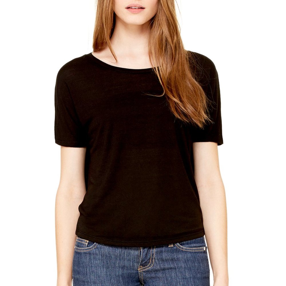 BELLA FLOWY OPEN BACK TEE (S-L)(NEVER WORN) - Picture 2 of 3